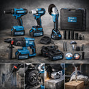 Kit Completo de Herramientas de Perforación, Corte e Impacto MaxFusion + REGALO: Batería Extra y Accesorios Complementarios